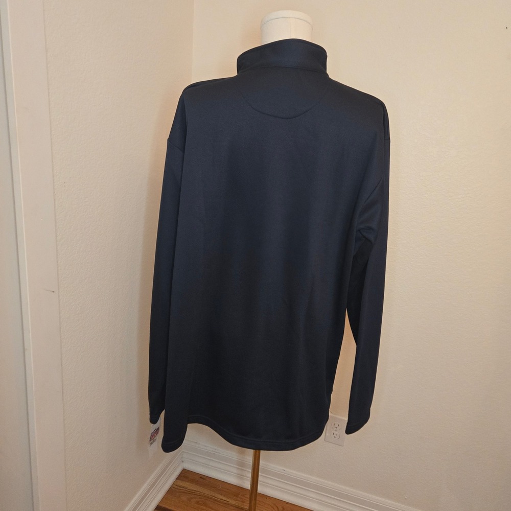 NEW NFL Chicago Bears Quarter Zip Pullover Mens XLT Navy Long Sleeve - NWT - Picture 6 of 10